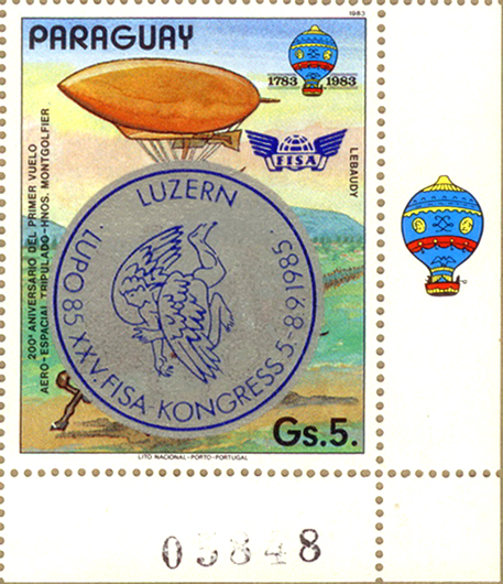 Hans Erni Paraguay LUPO 85 FISA 1985 Lucerna
